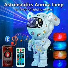 LÁMPARA-PARLANTE ASTRONAUTA PROYECTOR DE ESTRELLAS GALAXIA