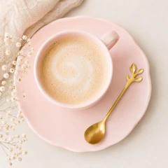 Cuchara de café Hojitas