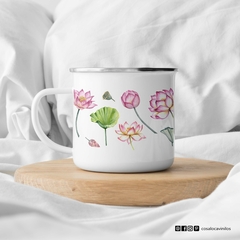 Jarrito enlozado Lotus
