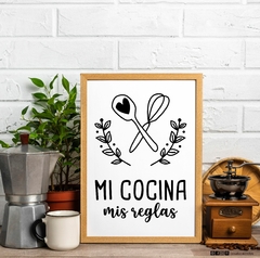Cuadro- Mi cocina, mis reglas