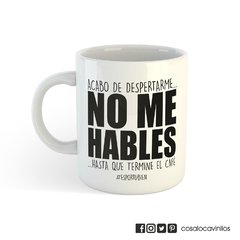 Tazas- No me hables