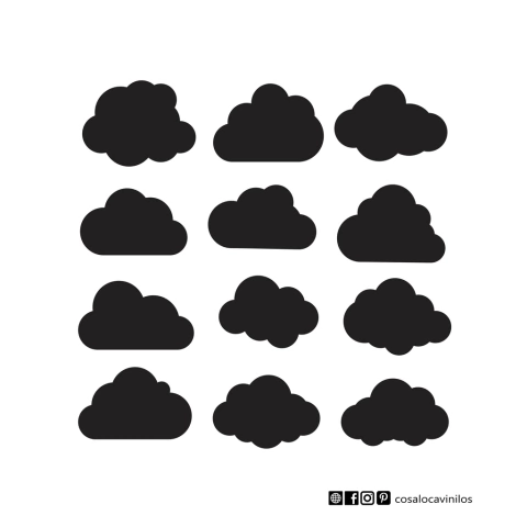 Planchitas- Nubes - comprar online