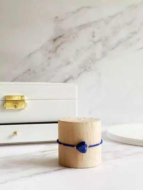 PULSERA AMPARO \ CORAZÓN AZUL