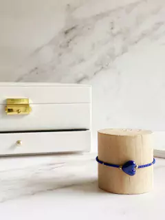 PULSERA AMPARO \ CORAZÓN AZUL - Petite Margot