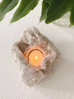 PORTAVELA EQUILIBRIO / CRISTAL DE ROCA en internet