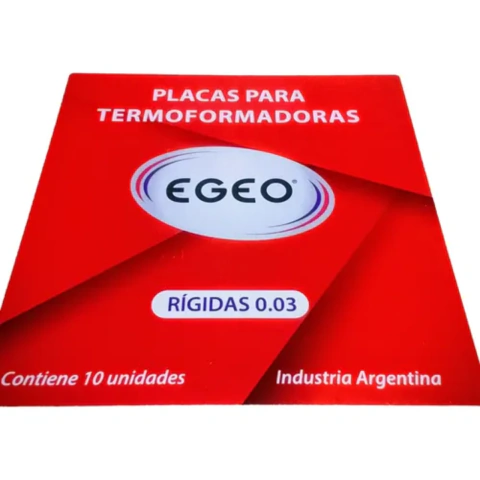 PLACA 0.30" RIGIDA x10 ALINEADORES ENVASADA CUADRADA EGEO OFERTA