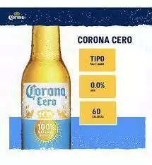 Corona Cero porrón 330cc Pack x24 (sin alcohol) - comprar online