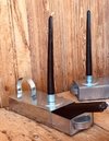 Imagen de Candelabro Porta Vela Chapa Galvanizada 22x5 Cm