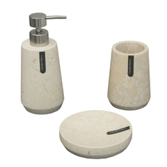 Set De Accesorios Para Baño De Mármol