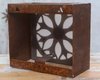 Aplique Lampara Chapa Oxido Calada 18x16x9 cm en internet