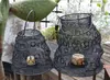 Par De Fanales Colgantes De Alambre Tejidos Origen India - comprar online