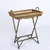Mesa Auxiliar Bandeja Con Base Plegable Indonesia Rattan - luciano dutari