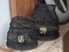 Par De Fanales Colgantes De Alambre Tejidos Origen India