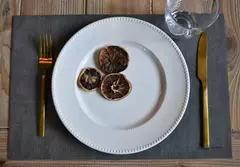 Plato De Sito Mantel Individual Reversible Gris Visón