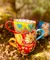 Juego De 3 Tazas De Cerámica Pintada A Mano Anthropologie