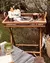 Mesa Auxiliar Bandeja Con Base Plegable Indonesia Rattan