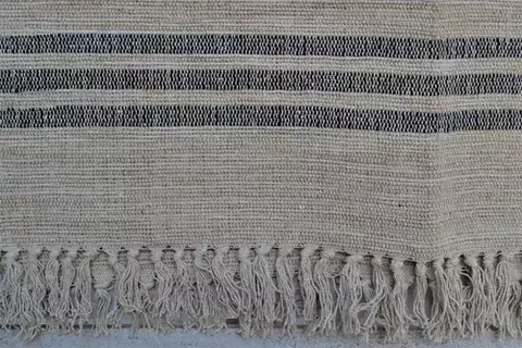 Alfombra Yute Y Algodón 160x230cm Origen India