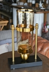 Fanal Porta Vela Dorado C/tulipa - tienda online