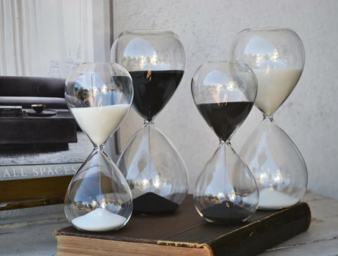 Pack x4 Relojes De Arena P/decorar, Juegos, Cocina