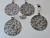 Set 4 Pesas Para Mantel Medallón Plata - comprar online
