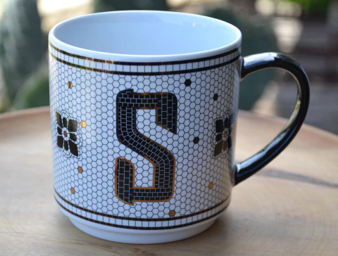 Taza Cerámica Alphabet S