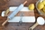 Cuchara + Tabla P/presentar Cortar Picada Mármol Y Madera - tienda online