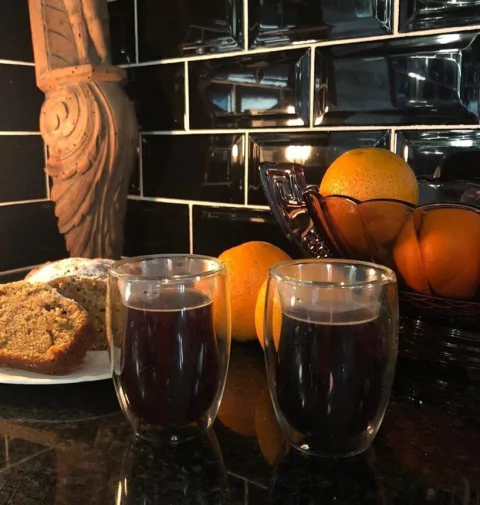 Taza Vaso Doble Vidrio Café Vidrio Templado 110 ml