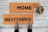 Alfombra Felpudo Simple Hello Natural Fibra Coco 45x75 Cms - comprar online