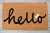 Alfombra Felpudo Simple Hello Natural Fibra Coco 45x75 Cms
