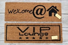 Alfombra Felpudo Simple Hello Natural Fibra Coco 45x75 Cms en internet