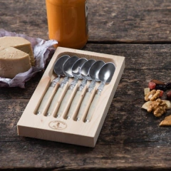 Juego X 6 Cucharas De Té Laguiole Color Crudo / Hueso - comprar online