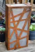 Lámpara Aplique Chapa Óxido Diagonales 35x18x8 cm