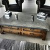 Mesa Ratona de Café Industrial Tapa Revestida En Zinc - luciano dutari