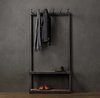 Perchero Industrial en Hierro y Madera 185x85x45 Cm - comprar online