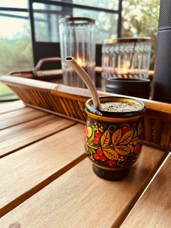 Mate Ruso Tilo Siberiano Pintado A Mano en internet