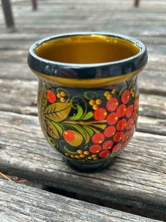 Mate Ruso Tilo Siberiano Pintado A Mano - tienda online