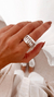 Anillo Vena blanco