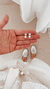 Aros Antonieta blancos - Ramé Accesorios de Plata