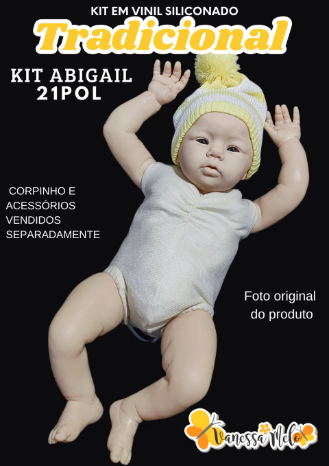 Kit/Molde Abigail 21 pol Membros Inteiros - em Vinil LDC FOSCO