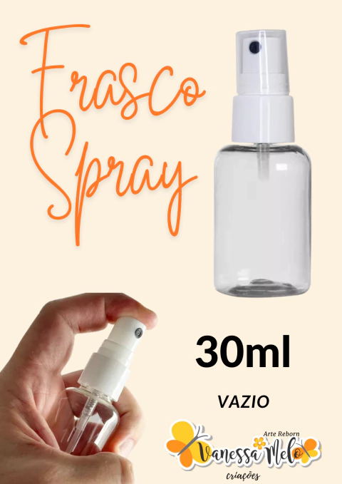 Frasco Spray Vazio - 30 ml- para Perfumes ou Condicionador