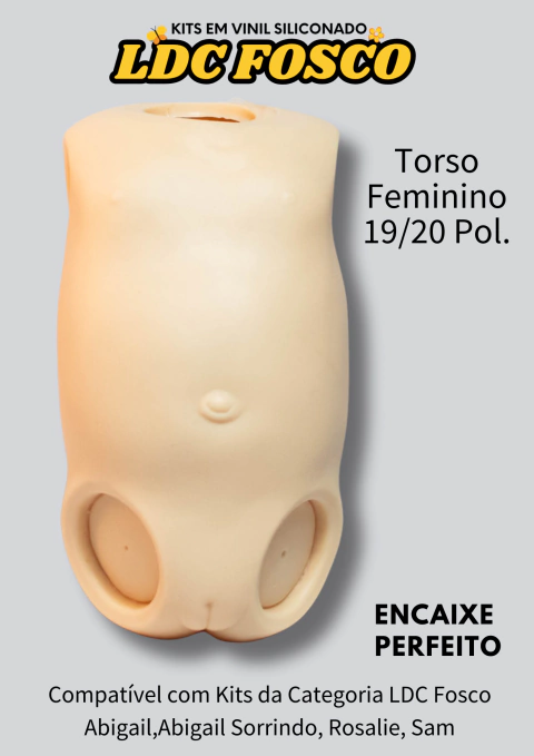 TORSO FEMININO 19/20 POL - em vinil LDC Fosco