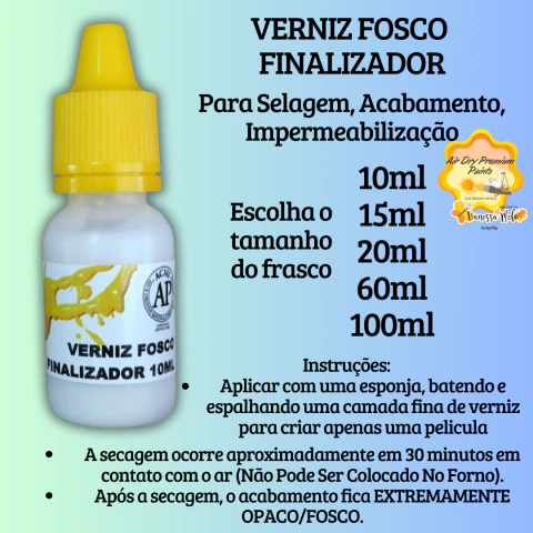 Verniz Fosco Finalizador (ULTRAMATTE) para acabamento