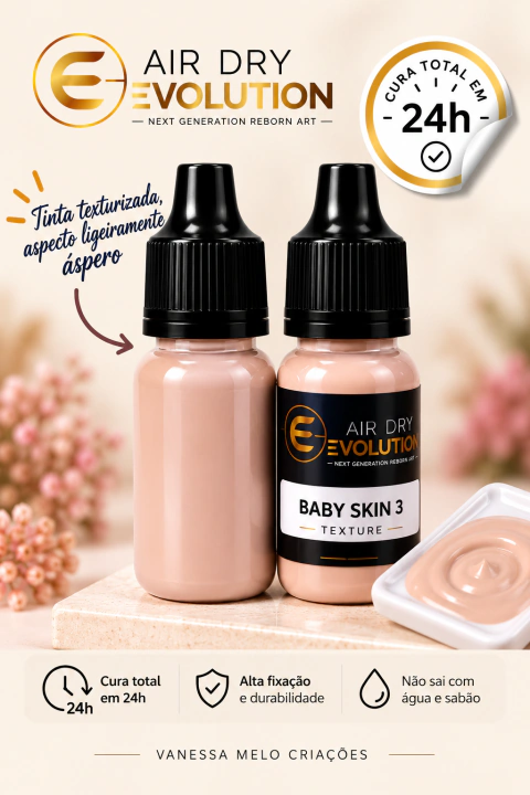 Tinta Air Dry EVOLUTION TEXTURE - Baby Skin 3 - 10ml