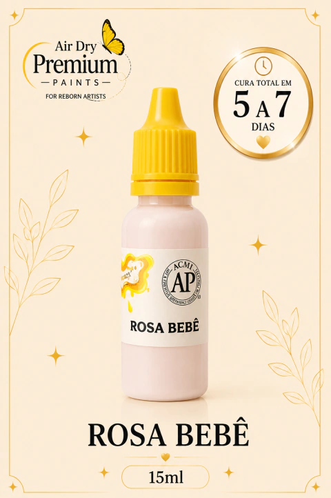 Tinta Air Dry Premium - COR ROSA BEBÊ - 15ML