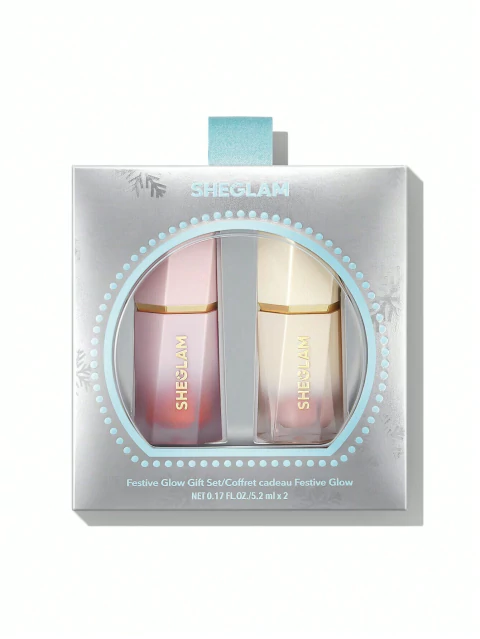 SHE GLAM - FESTIVE GLOW GIFT SET | ROSE RITUAL AND GLASS HEART