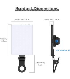 Preorder // NEEWER - SELFIE LIGHT 60 LED WITH PHONE CLIP - THE CAPRI STORE