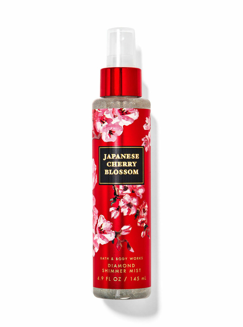 Body Splash Bath & Body Works - Japanese Cherry Blossom Diamond Shimmer -145 ml