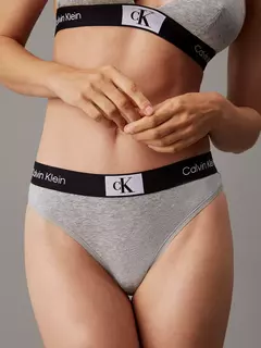 Panties Calvin Klein - Gris Elástico Ancho 96
