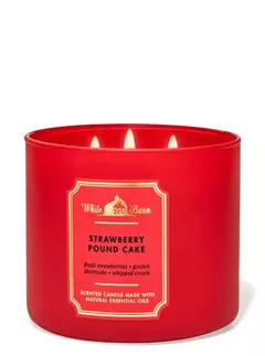 Vela de 3 Mechas Bath & BodyWorks - Strawberry Pound Cake