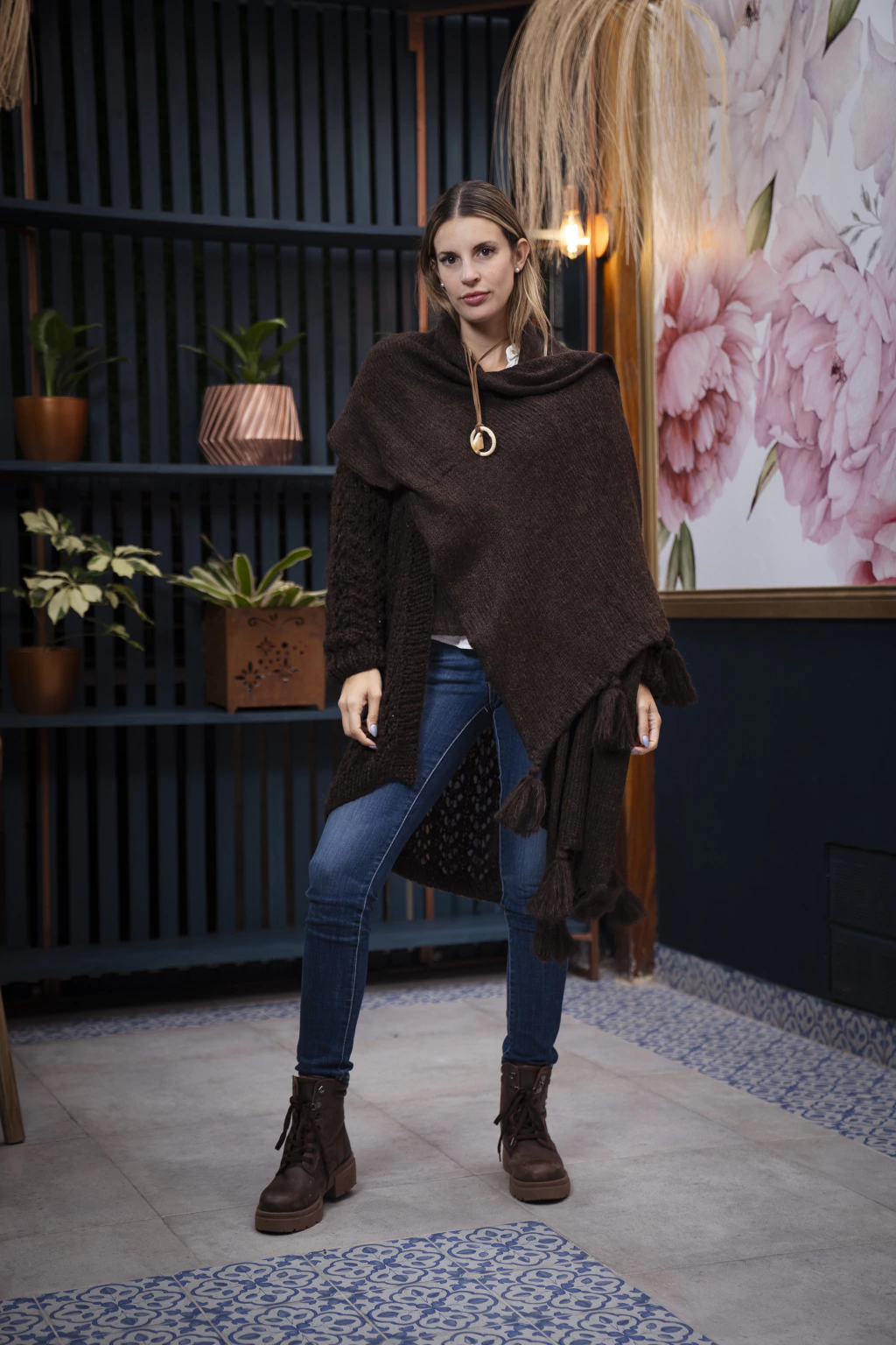 Pashmina POMPONES